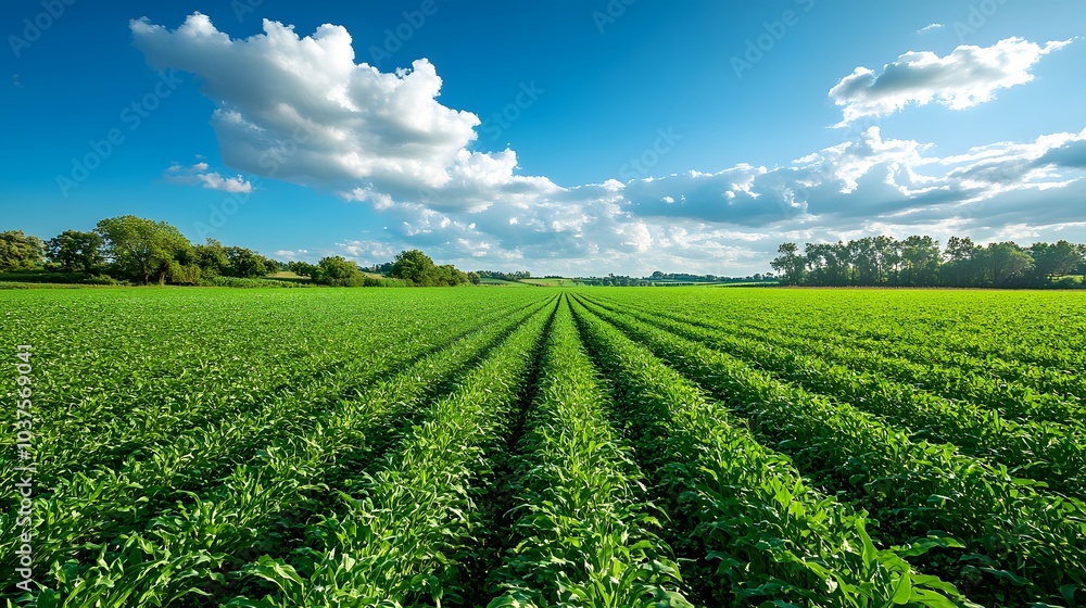 A vast green grassland under the blue sky, with clouds scattered in the distance and no trees on it. The background is clean and bright, presenting an endless expanse of emerald-green fields A vast green grassland under the blue sky, with clouds scattered in the distance and no trees on it. The background is clean and bright, presenting an endless expanse of emerald-green fields
