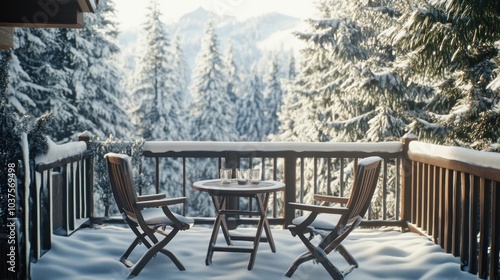 Winter Wonderland Cabin View