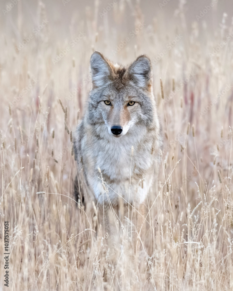 The coyote (Canis latrans), also known as the American jackal, prairie wolf, or brush wolf, is a species of canine native to North America The coyote (Canis latrans), also known as the American jackal, prairie wolf, or brush wolf, is a species of canine native to North America