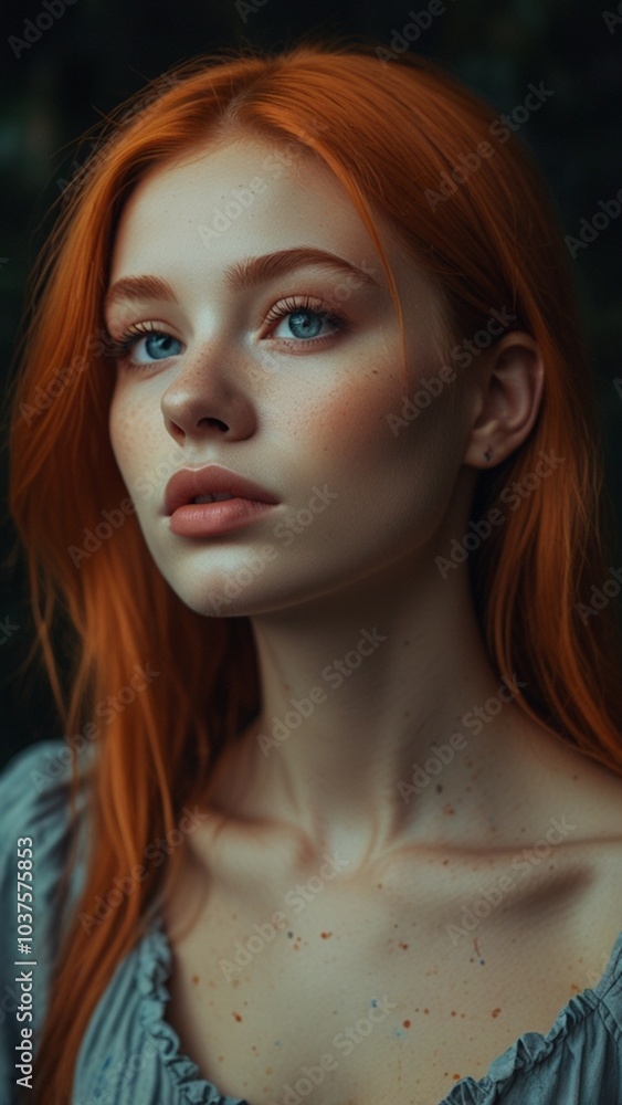 Natural Beauty Captivating Female Portrait with Soft Features and Radiant Skin Natural Beauty Captivating Female Portrait with Soft Features and Radiant Skin