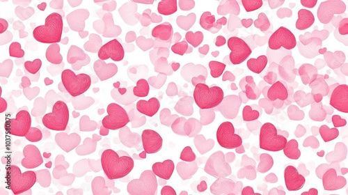 Wallpaper Mural A beautiful abstract design featuring pink hearts on a white background suitable for Valentine s Day social illustrations Torontodigital.ca