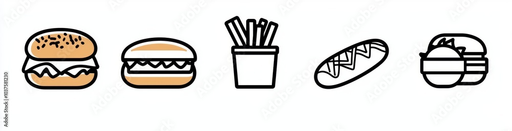 A big set of thin line icons featuring business, marketing, e-commerce, media and contact icons A big set of thin line icons featuring business, marketing, e-commerce, media and contact icons