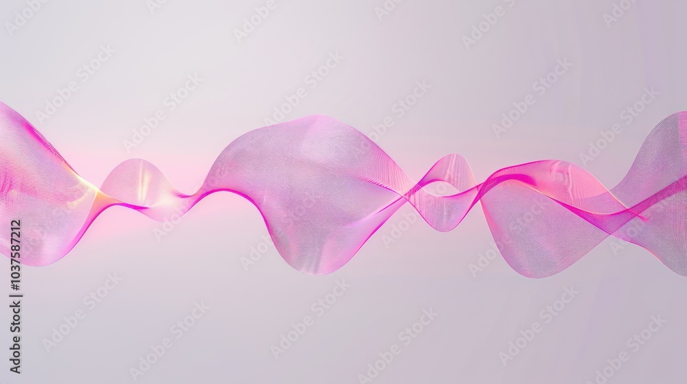 Pink Flowing Abstract Design