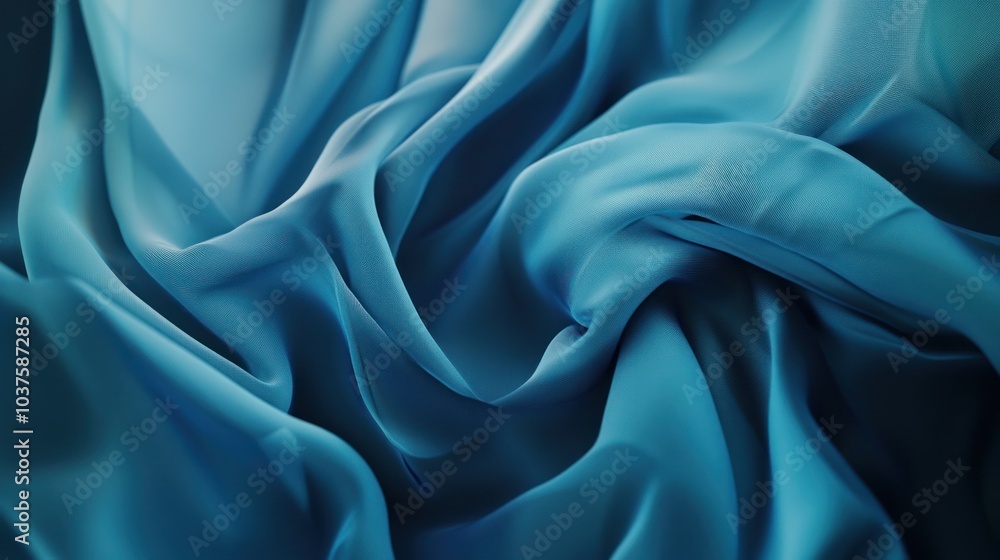 Obraz premium Abstract Blue Fabric Background
