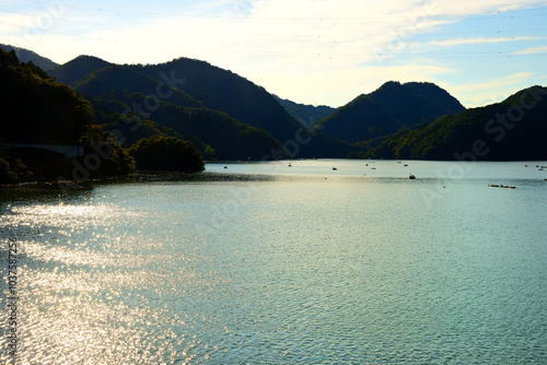 相模湖の風景