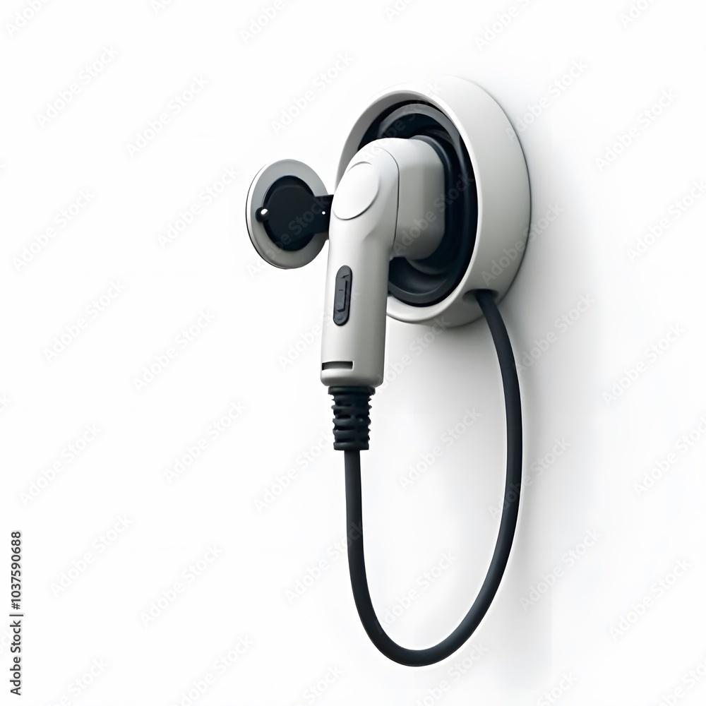 Electric Charger Isolated on White Background Electric Charger Isolated on White Background