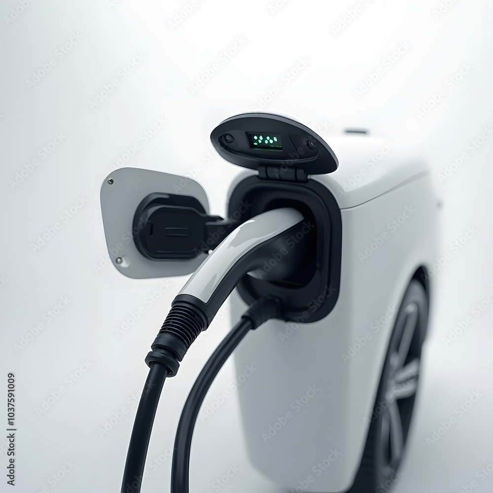 Electric Charger Isolated on White Background Electric Charger Isolated on White Background