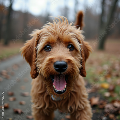 dog in park