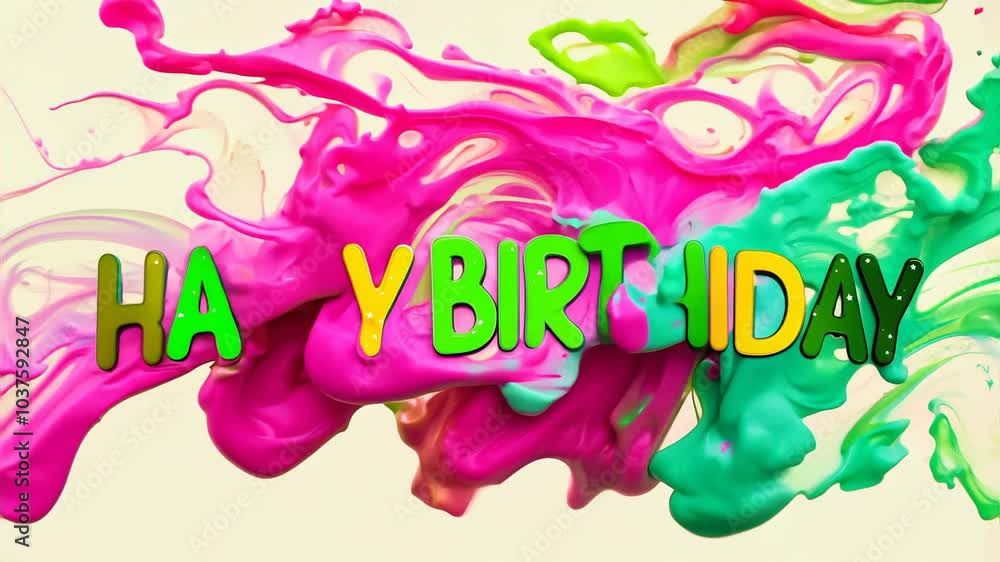 Vibrant Explosion of Colors in a Joyful Birthday Celebration Vibrant Explosion of Colors in a Joyful Birthday Celebration