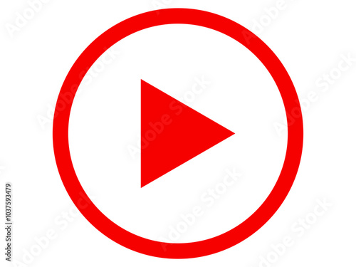 動画再生ボタンのアイコン（赤）