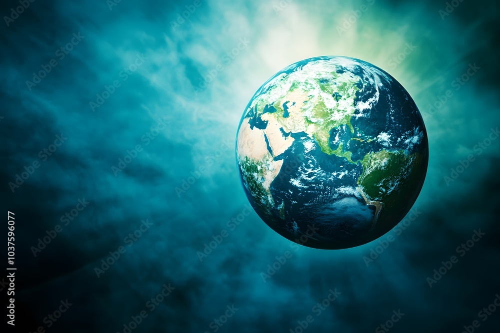 Fototapeta premium Earth and the ozone layer