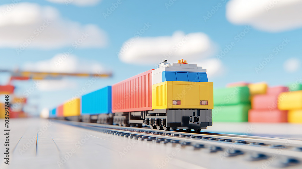 Airplane and truck in transit logistics Airplane and truck in transit logistics
