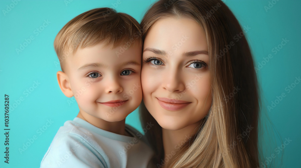 Mother son and happy woman with caring mom child and bright boy kid toddler together studio, loving family with warm cheerful portrait Mother son and happy woman with caring mom child and bright boy kid toddler together studio, loving family with warm cheerful portrait