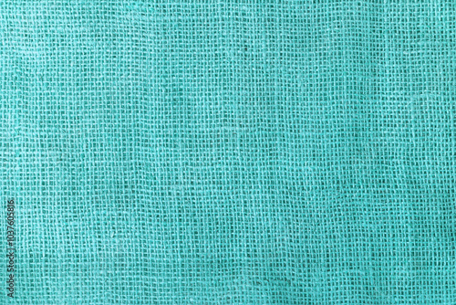 texture fabric burlap for sewing blue background color macro