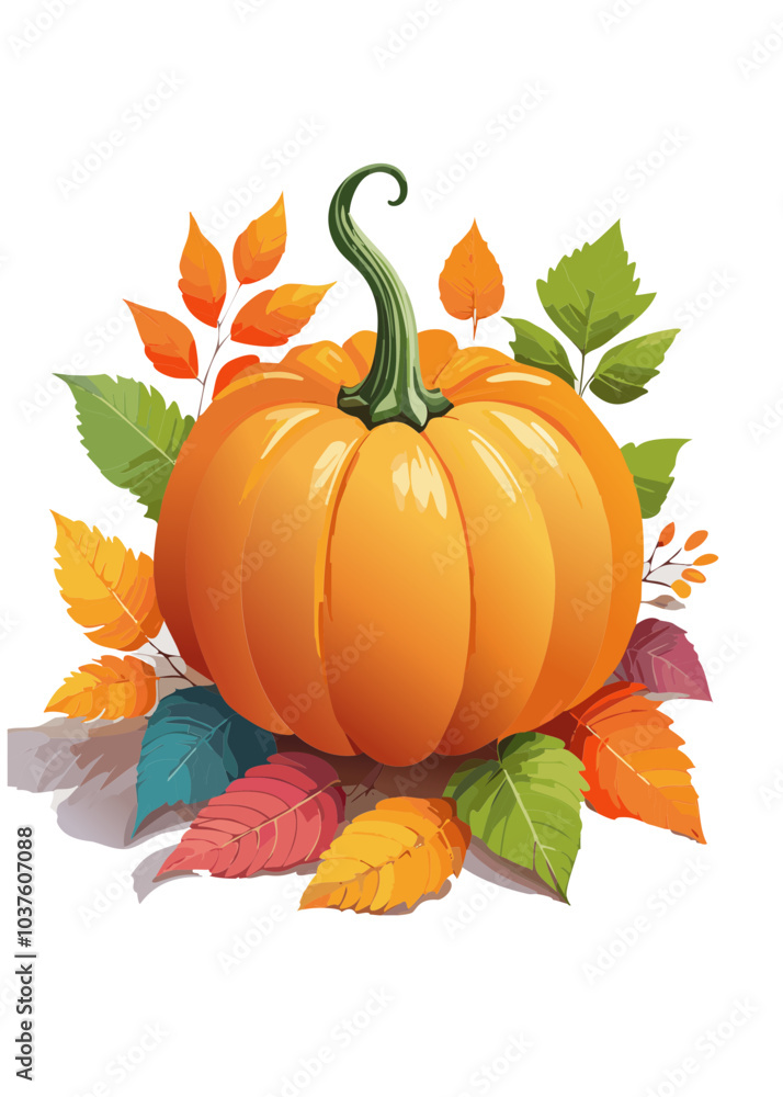 Naklejka premium Pumpkin