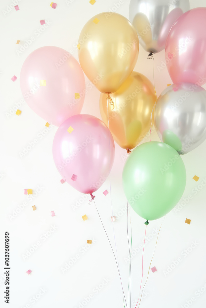 Bunte Luftballons mit Konfetti für Feiern und Feste
Bunte Luftballons mit Konfetti für Feiern und Feste