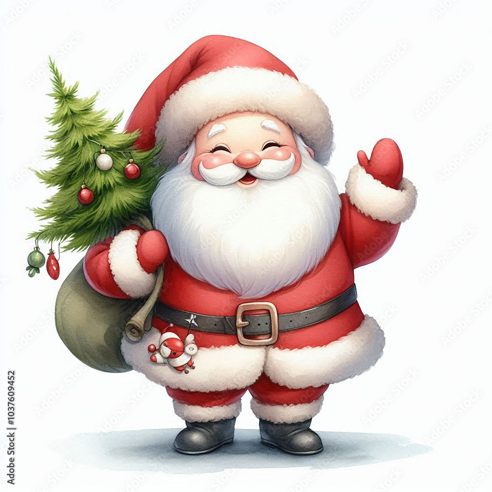 Obraz premium Christmas Sublimation with White background