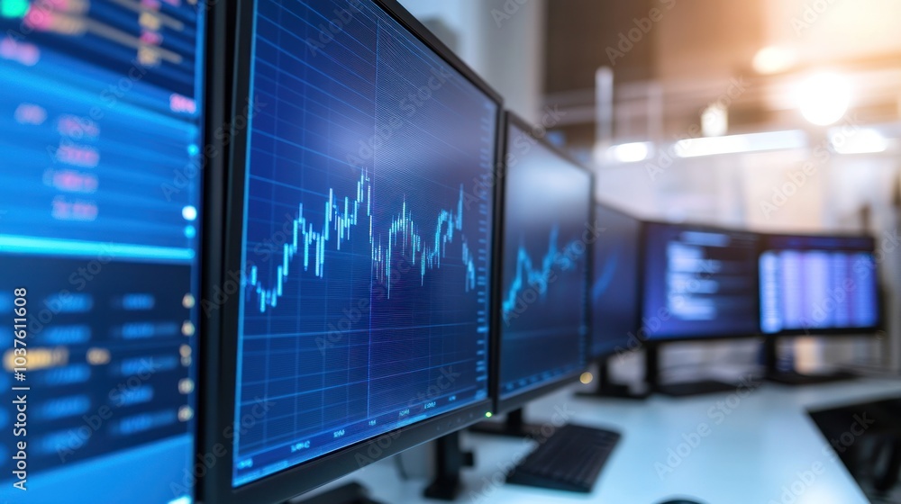 Stock Market Data on Multiple Monitors Stock Market Data on Multiple Monitors