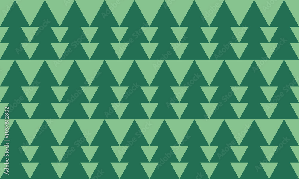 Green Triangle Christmas Tree Seamless Pattern Green Triangle Christmas Tree Seamless Pattern