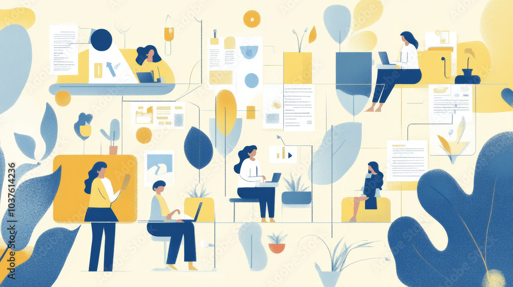 A visual guide showing how work gets done, step-by-step. It highlights goals, teamwork, planning, and managing resources to achieve success. A visual guide showing how work gets done, step-by-step. It highlights goals, teamwork, planning, and managing resources to achieve success.