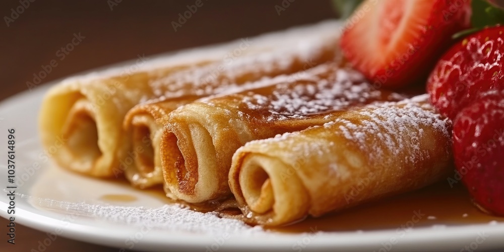 Sweet and Savory Rolled Pancakes with Berry Toppings Sweet and Savory Rolled Pancakes with Berry Toppings