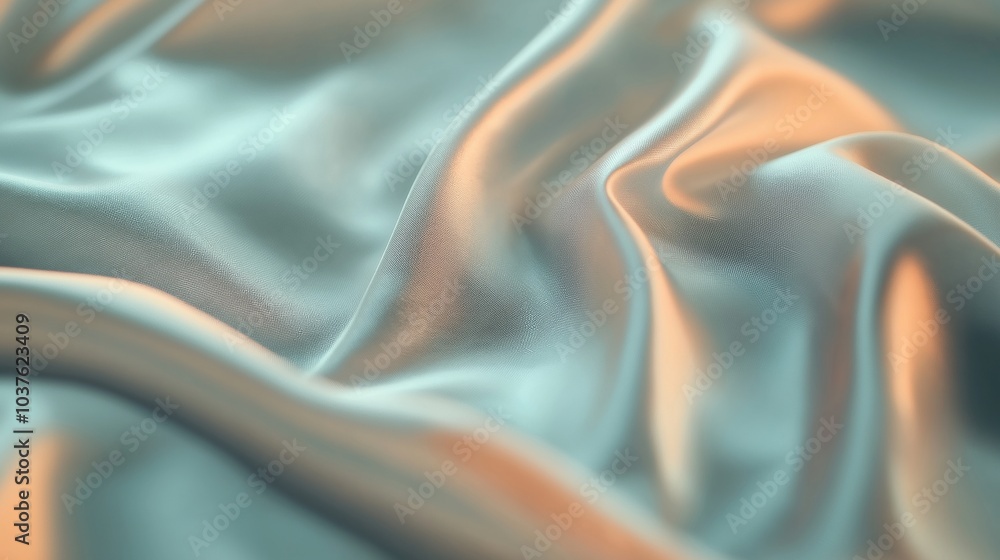 A close-up view of smooth, luxurious silk fabric with gentle folds and a soft sheen. A close-up view of smooth, luxurious silk fabric with gentle folds and a soft sheen.