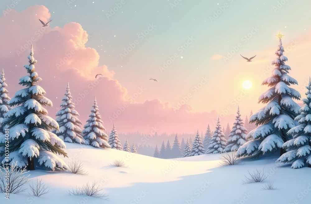 custom made wallpaper toronto digitalPastel Christmas background, beautiful Christmas greeting card 