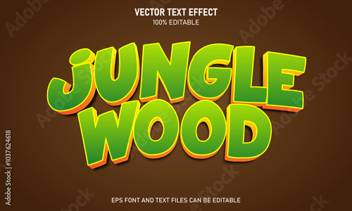 Jungle adventure  3d style  editable text effect photo