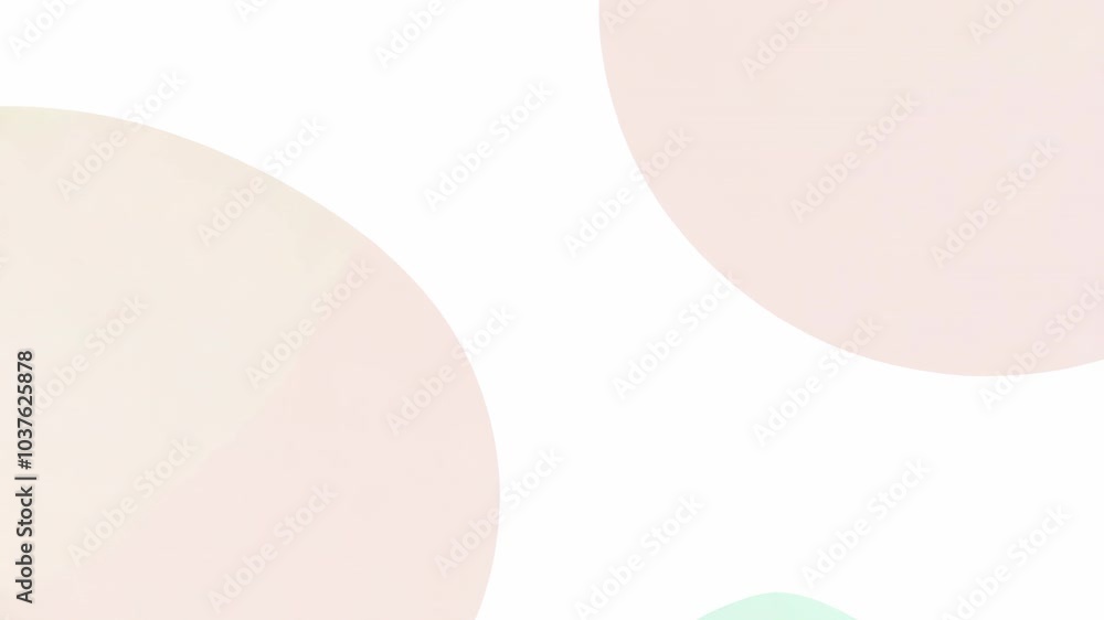 Pastel shapes pattern on white background Video Pastel shapes pattern on white background Video