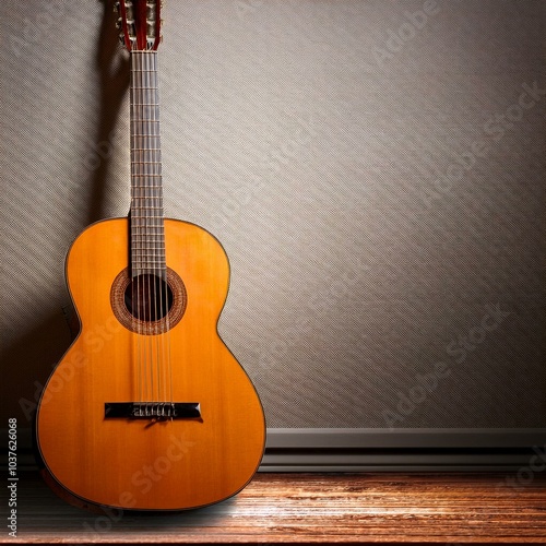classical guitar stringed instrument, AI generated