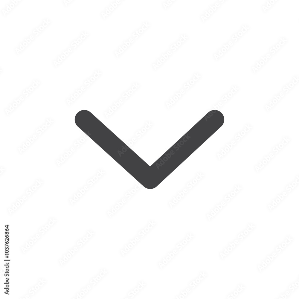Arrow down icon Flat simple outline set Arrow down icon Flat simple outline set