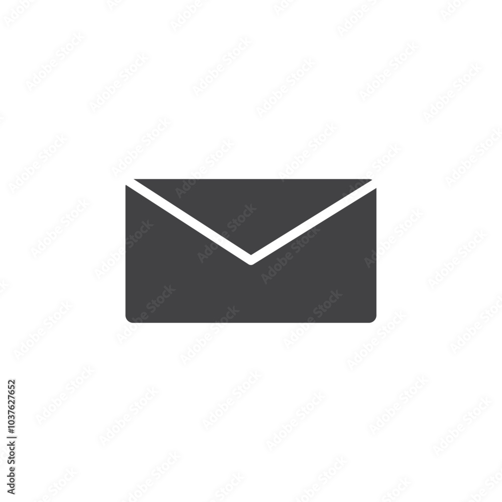 Envelope icon Flat simple outline set Envelope icon Flat simple outline set