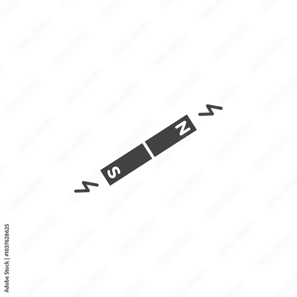 Magnet icon Flat simple outline set Magnet icon Flat simple outline set