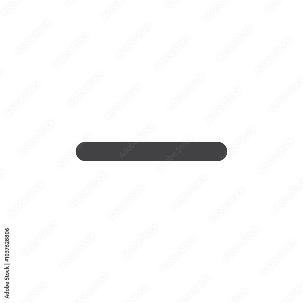 Minus Icon Flat simple outline set Minus Icon Flat simple outline set