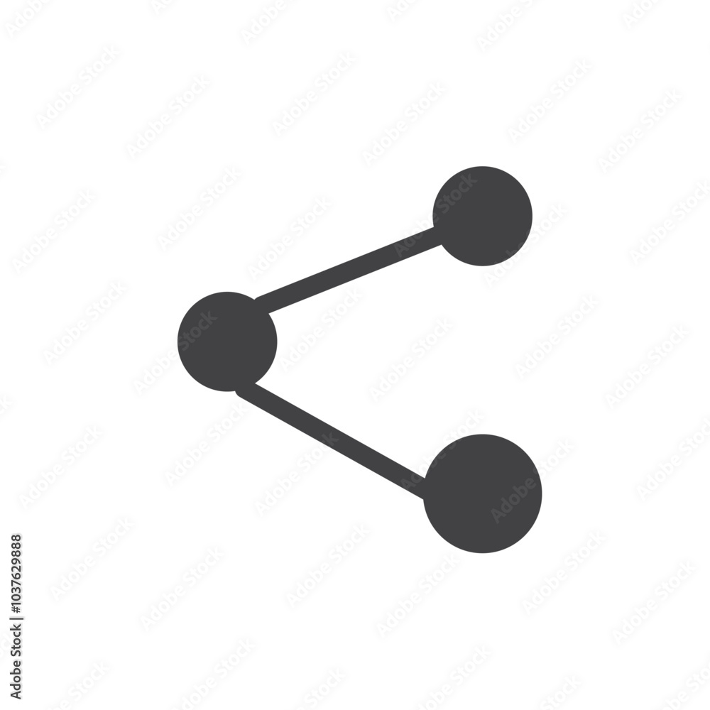 Share icon Flat simple outline set Share icon Flat simple outline set
