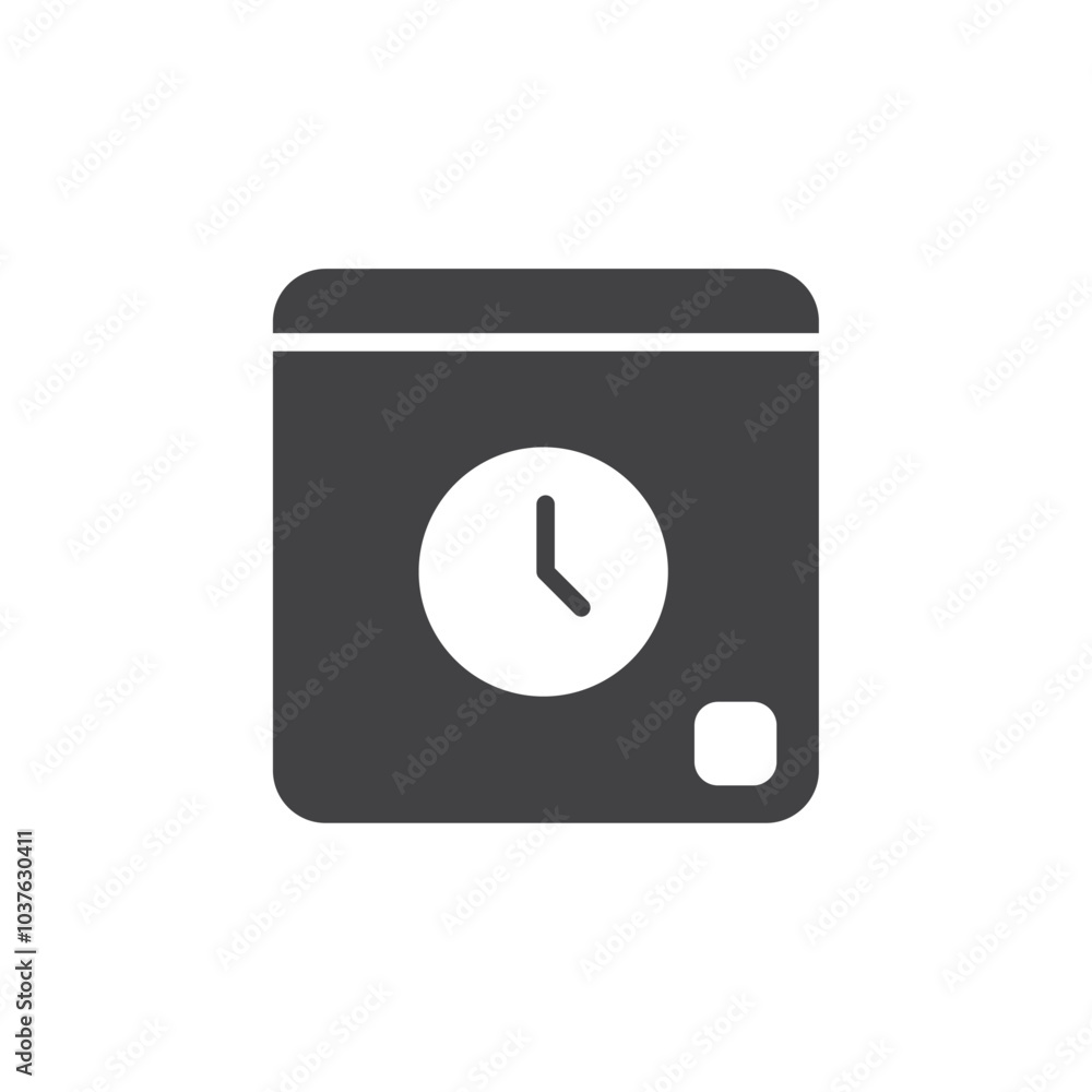 Wash Time icon Flat simple outline set Wash Time icon Flat simple outline set