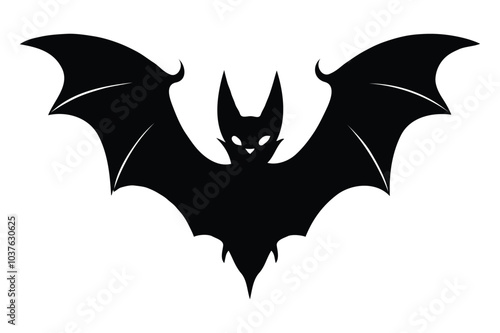 Wallpaper Mural Bat black and white silhouette Torontodigital.ca