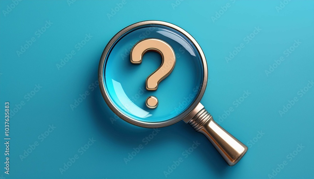 magnifying glass with a mark magnifying glass with a mark