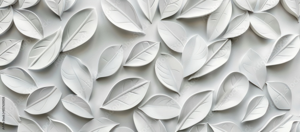 White petals minimalist wall design White petals minimalist wall design