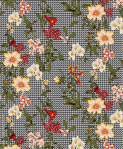 seamless beautiful wallpaper cards all over design floral leaf vintage ornament Victorian ethnic geometric print paisley pattern