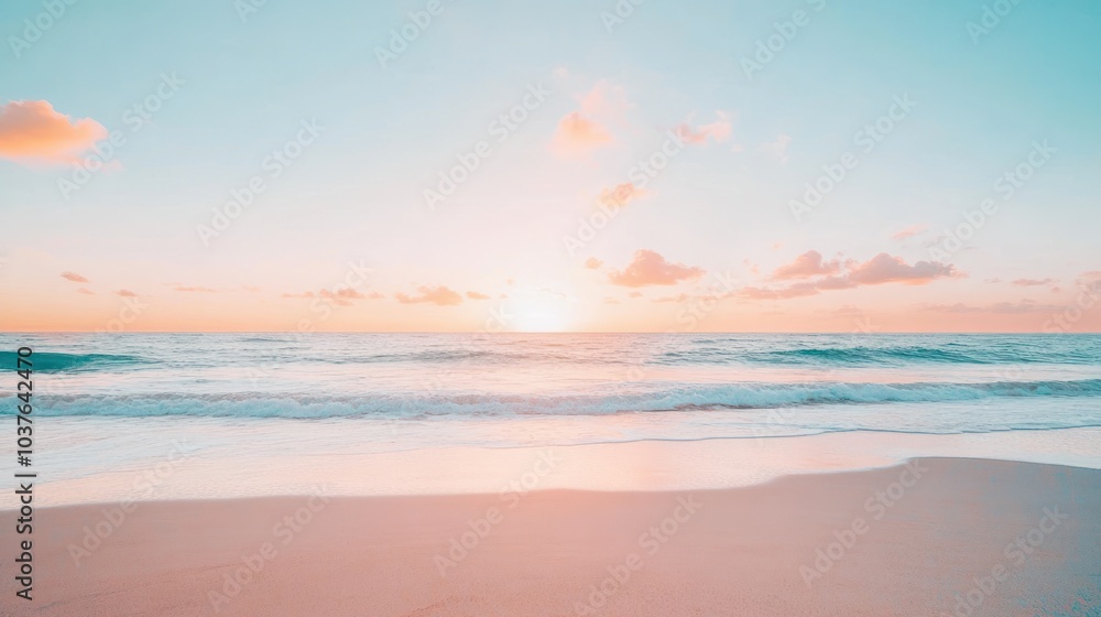 Peaceful Sunset over the Ocean Peaceful Sunset over the Ocean