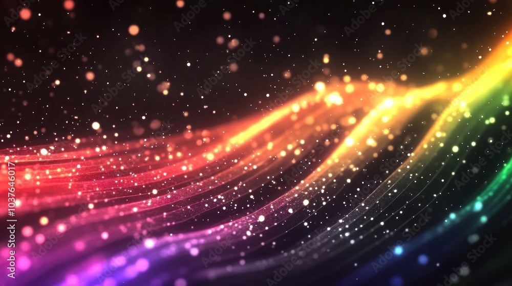 Obraz premium Abstract Rainbow Lights