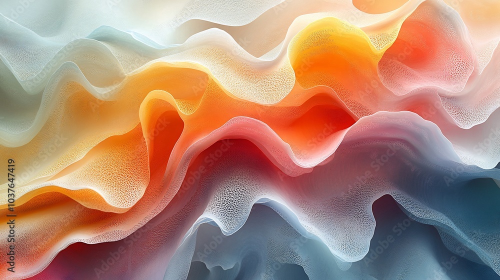 Abstract background with flowing, vibrant colors in a wavy pattern. Abstract background with flowing, vibrant colors in a wavy pattern.