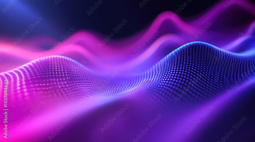 Abstract Neon Wave Background Abstract Neon Wave Background