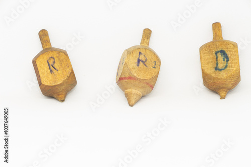 spin tops traditional xmas game 