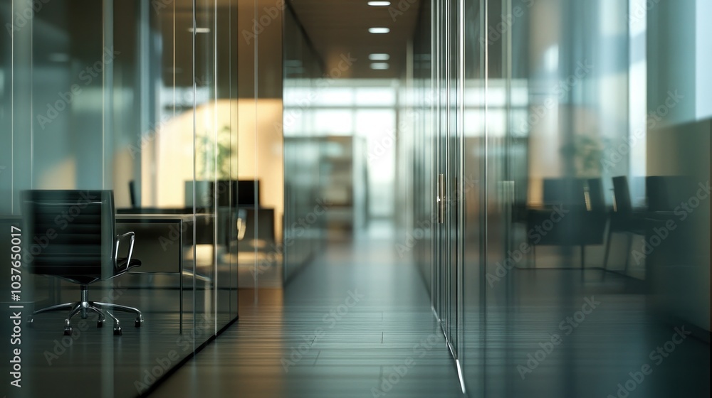 Modern Office Hallway Modern Office Hallway