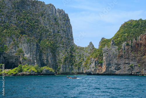 Island from Thale Waek, Koh Phi Phi Islands. photo