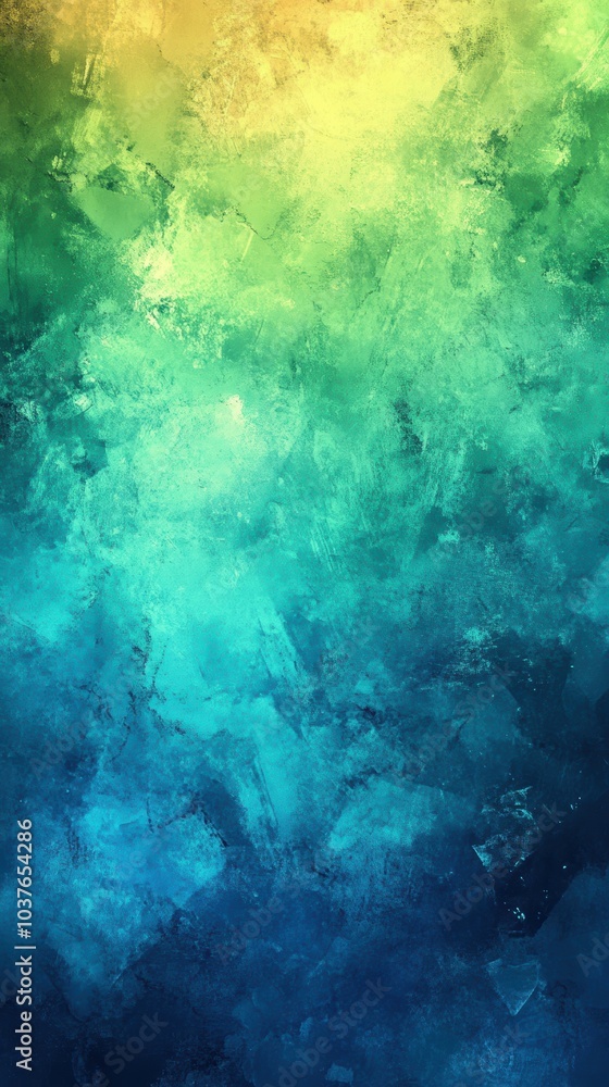 Obraz premium Vibrant Gradient in Neon Green and Blue Tones