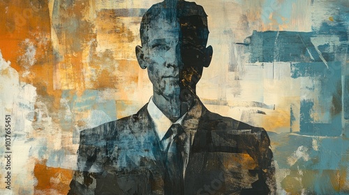 Wallpaper Mural Imposing figure in a leadership role Mixed media Torontodigital.ca