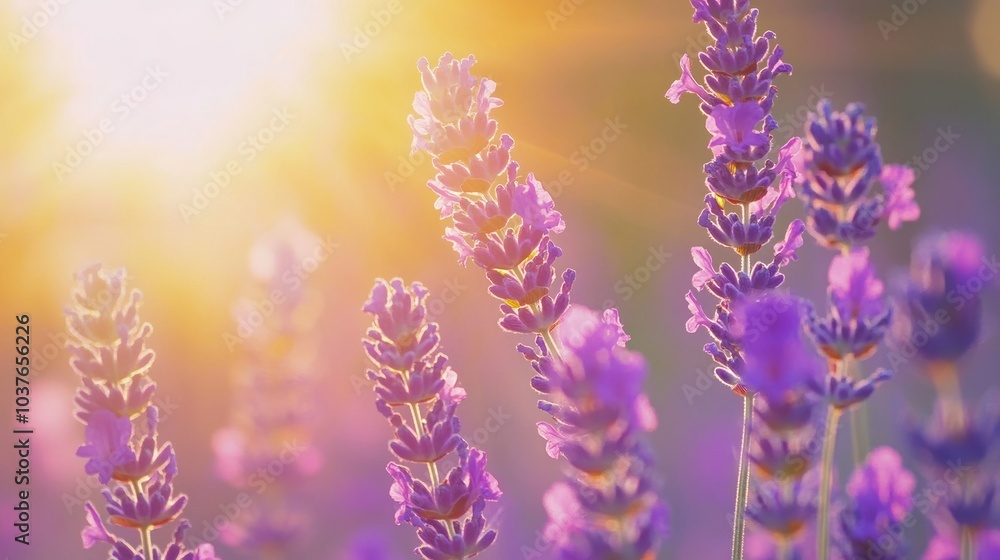Lavender Field Sunset